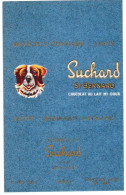 Etiquette Chocolat Sucharde Saint Bernard, 62x100mm - Otros & Sin Clasificación