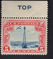 200338996 1928 (XX) SCOTT C11 POSTFRIS MINT NEVER HINGED - BEACON ON ROCKY MOUNTAINS + LABEL TOP IN BLAUW - 1b. 1918-1940 Unused