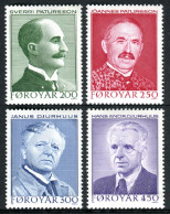 Feroe 1984 Correo 93/96 **/MNH Escritores Defensores De Su Lengua Materna (4 Se - Féroé (Iles)