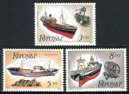 Feroe 1987 Correo 145/47 **/MNH Flota Pesquera (3 Sellos)  - Faroe Islands