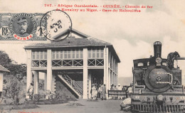 Afrique Occidentale - Guinée - Chemin De Fer De Konakry Au Niger - Train En Gare Du KAKOULIMA - Voyagé (2 Scans) - French Guinea