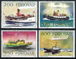 Feroe 1992 Correo 221/24 **/MNH Barcos Postales (4 Sellos)  - Faroe Islands