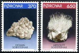 Feroe 1992 Correo 229/30 **/MNH Minerales (2 Sellos)   - Faroe Islands