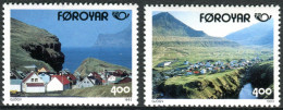 Feroe 1993 Correo 242/43 **/MNH Norden 93. Vistas De Gjogo (proc. De Carnet  (2 - Faroe Islands