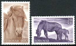 Feroe 1993 Correo 244/45 **/MNH Caballos De Raza (2 Sellos)  - Faroe Islands