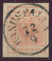 1850. Typography 3kr, HANUSFALVA - ...-1867 Préphilatélie