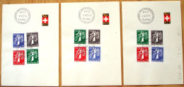 Schweiz Suisse EXPO 1939: Zu 228-239 Mi 344-355 Yv 329-340 Mit ET-o ZÜRICH 6.V.39 Pavillon (Zu CHF 600.00) - FDC