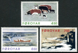 Feroe 1996 Correo 301/03 **/MNH Homenaje Janus Kamban (3 Sellos)  - Isole Faroer