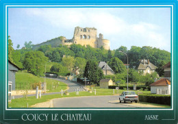 02 - COUCY LE CHATEAU VUE GENERALE SUR COUCY AVEC LES RUINES -TBE - VOIR SCAN - Other & Unclassified