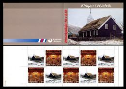 Feroe 1997 Correo 322.C **/MNH Carnet - Navidad. Iglesia De Hvalvik  - Féroé (Iles)