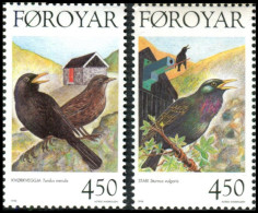 Feroe 1998 Correo 324/25 **/MNH Aves Sedentarias (proc. De Carnet)  (2 Sellos)  - Féroé (Iles)