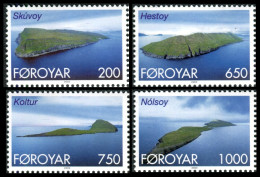 Feroe 2000 Correo 377/80 **/MNH Serie Básica. Vistas A La Isla (4 Sellos)  - Isole Faroer