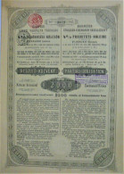 Budapester Strassen-Eisenb.Ges.- 4% Priorit.anl. 2000 Kron (1895) - Ferrocarril & Tranvías