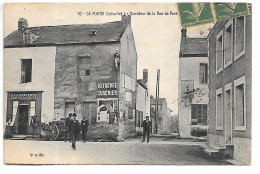 Cpa...La Plaine...(loire-inf)...carrefour De La Rue De Pornic...1910...animé...( Café "a La Descente Des Voyageurs").. - La-Plaine-sur-Mer