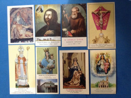 Lotto Da 8 Santini Holy Card Image Pieuse Tutti Differenti - Andachtsbilder