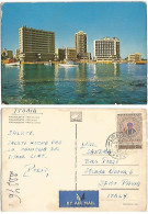 Cyprus Kibris Famagosta Beach Reflections AirMailPcard Limassol 6sep1972 X Italy With M25 Solo Franking - Chypre