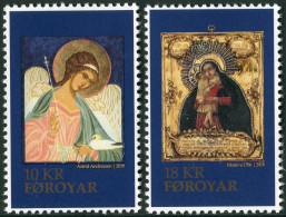 Feroe 2018 Correo 927/28 **/MNH Navidad 2018. Iconos (2 Sellos)  - Isole Faroer