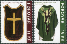 Feroe 2019 Correo 960/61 **/MNH Trajes  : Casullas (2 Sellos)  - Faroe Islands