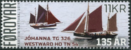 Feroe 2019 Correo 959 **/MNH Barcos : Jóhanna Y Westward Ho  - Féroé (Iles)