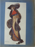 Dessin De Mode D'Abel Faivre, 1911 - Drawings