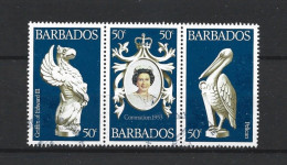 Barbados 1978 Coronation 25th Anniv. Strip  Y.T. 449/451 (0) - Barbades (1966-...)