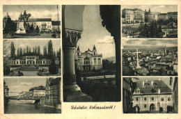 KOLOZSVAR, MULTIPLE VIEWS, ARCHITECTURE, STATUE, PARK, BRIDGE, TOWER, MONUMENT, HUNGARY, POSTCARD - Hongrie