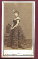 130424A - CDV PHOTO REUTLINGER CH - Femme Robe à Fronces - Andere & Zonder Classificatie