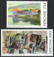 Feroe 2021 Correo 1020/21 **/MNH Pintura : Ingálvur Av Reyni (2 Sellos)  - Féroé (Iles)