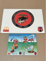 USA UNITED STATES America Prepaid Telecard Phonecard, Ron Fraser / Ronald McDonald 1996 Golf, Set Of 2 Mint Cards Folder - Autres & Non Classés