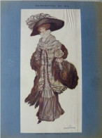 Dessin De Mode D'Abel Faivre, 1911 - Drawings