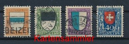 SCHWEIZ Mi. Nr. 175-178 „Pro Juventute“: Wappen - Siehe Scan - Used - Gebraucht