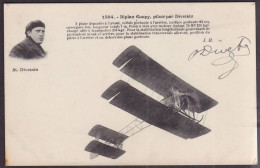 CPA Aviation Autographe Signature Aviateur Avion Non Circulé DIVETAIN - Vliegeniers & Astronauten