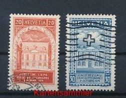 SCHWEIZ Mi. Nr. 192-193 50 Jahre Weltpostverein - Siehe Scan - Used - Gebraucht