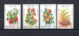 St Vincent 1985 Set Pepper/plants/flora Stamps (Michel 804/07) Nice MNH - St.Vincent (1979-...)