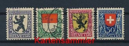 SCHWEIZ Mi. Nr. 209-212 „Pro Juventute“: Wappen - Siehe Scan - Used - Gebraucht