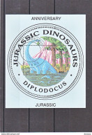 GUYANA 1993 BLOC DINOSAURE DIPLODOCUS BLOC 277 Oblitéré,used. - Guyana (1966-...)