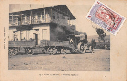 Afrique - Ethiopie - ADDIS-ABBEBA (Abeba) - Machine Routière - Train Renard !? - Voyagé 1916 (2 Scans) - Etiopia