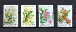 St Vincent 1985 Set Orchids/plants/flora Stamps (Michel 786/89) Nice MNH - St.Vincent (1979-...)