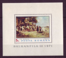 Europe - Roumanie - 1971 -  BLF 85 Balkanfila - Pintura Nueva - 7008 - Autres & Non Classés