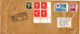 L77226 - Canada - 1952 - 4¢ KGVI 田 M Druckvermerk MiF A R-Bf VANCOUVER -> JERUSALEM (Jordanien) - Lettres & Documents