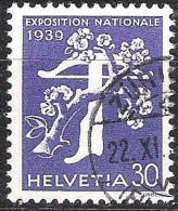 Schweiz Suisse 1939: Landi EXPOSITION NATIONALE Zu 235 Mi 351 Yv 332 Mit ⊙ ZÜRICH 22.XI.39 (Zu CHF 16.00) - Gebraucht