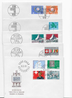 Suisse FDC 1965 - 5 Enveloppes - FDC