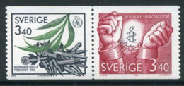 SWEDEN 1986 International Peace Year  MNH / **.  Michel 1407-08 - Ungebraucht