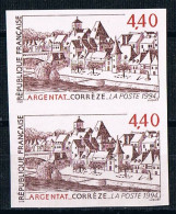 France 1994 N° 2894 Paire  Non Dentelé  IMP  Neuf MNH **  Argentat Corrèze - 1991-2000