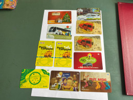 - 1 - Brazil Thematics ( Bus Taxi Christmas  Etc ) 11phonecards - Brasil