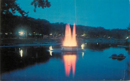 Canada Montreal Lafontaine Park Multi-coloured Illuminated Fountain - Montreal