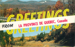 Canada Greetings From Quebec Province - Other & Unclassified
