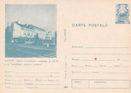 A24398  - BISTRITA Sediul Comitetului Judetean P.C.R. Comunism  POSTCARD STATIONERY   ROMANIA - Entiers Postaux