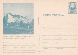 A24399  - BISTRITA Sediul Comitetului Judetean P.C.R. Comunism  POSTCARD STATIONERY   ROMANIA - Entiers Postaux