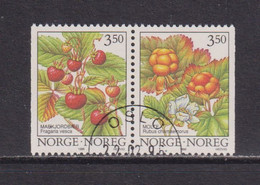 NORWAY - 1996 Wild Berries  Booklet Pair Used As Scan - Usados